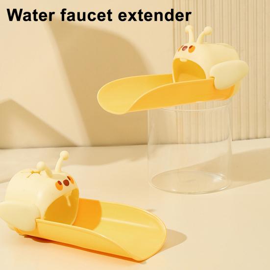 Children Faucet Extender Cartoon Bee Shape Dual Interface Design Splash-proof Faucet Extender Bathroom Gadget