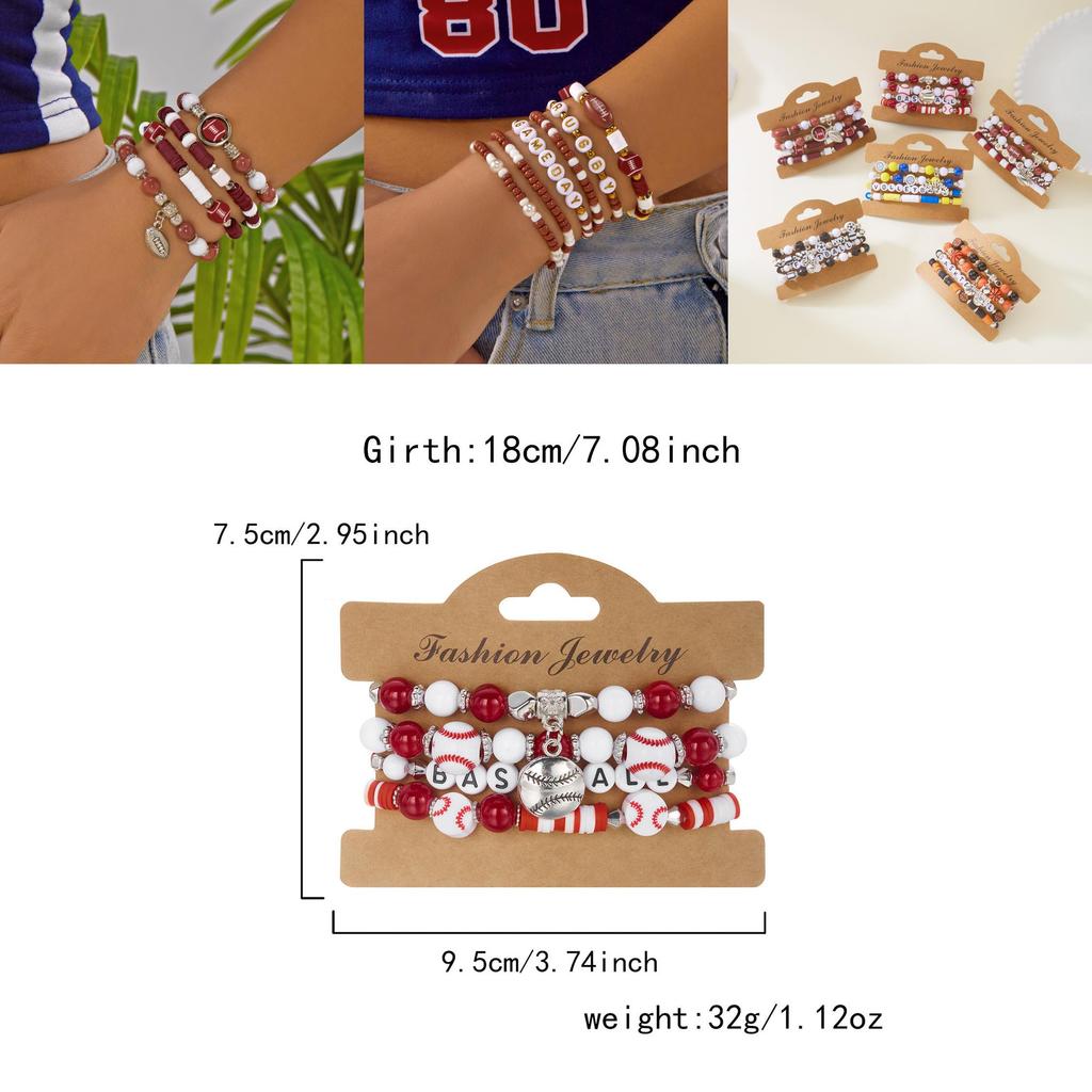 Sports Jewelry Geometric Alloy Handmade Unisex Bracelet For Sports Enthusiasts