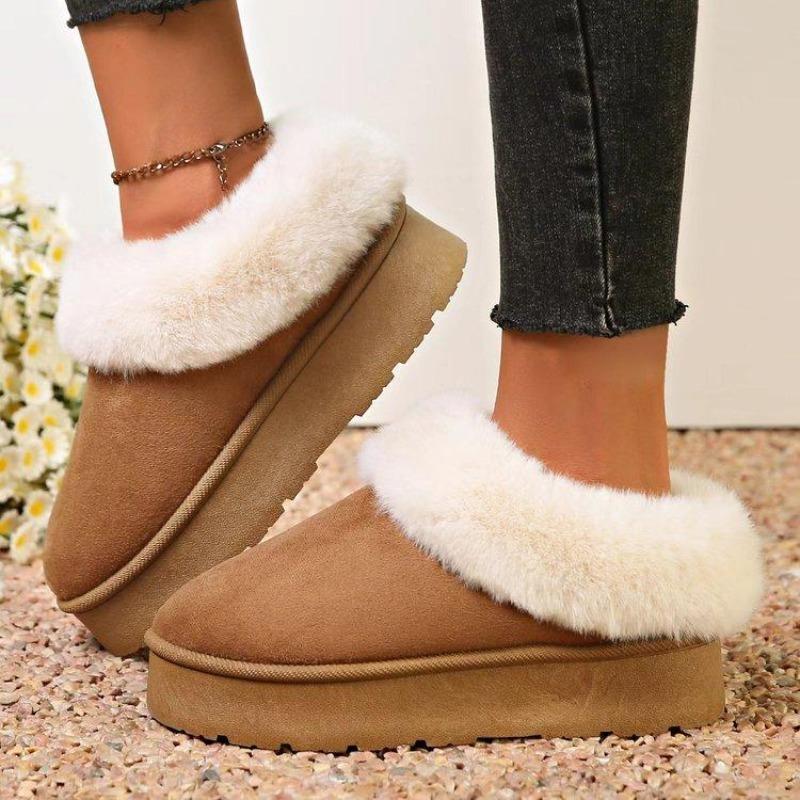 Snow Boots Women's New Platform for Autumn and Winter 2025, Wearing Cotton Boots with Thickened and A Pair of Fashionable Cotton Boots To Keep Warm