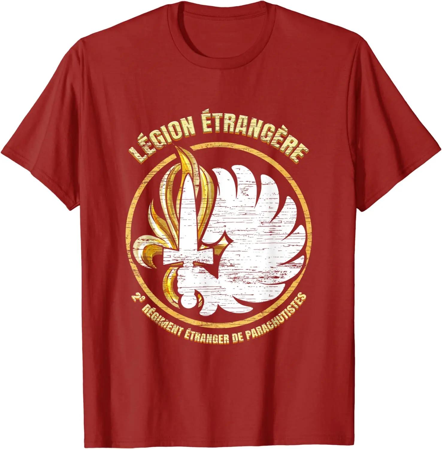 Legion Etrangere 2e Regiment De Parachutistes Badge Men TShirt Short Sleeve Casual Cotton ONeck Summer Men Clothing S