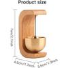 Solid Wood Wind Chime Suction Door Wooden C-Shaped 2025 New Magnetic Doorbell Chimes When Opens 2/3 Pcs (3pcs-Beech)