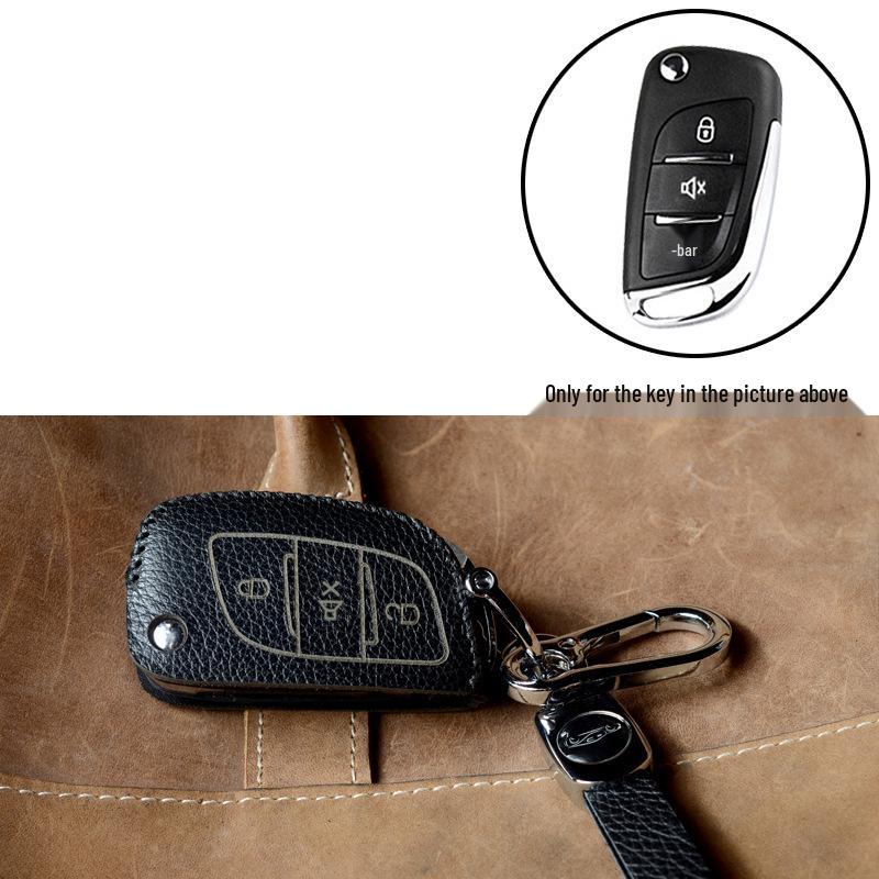 Wuling Hongguang, Zhiguang, Rongguang V Mini Top-Grain Cowhide Key Bag Buckle