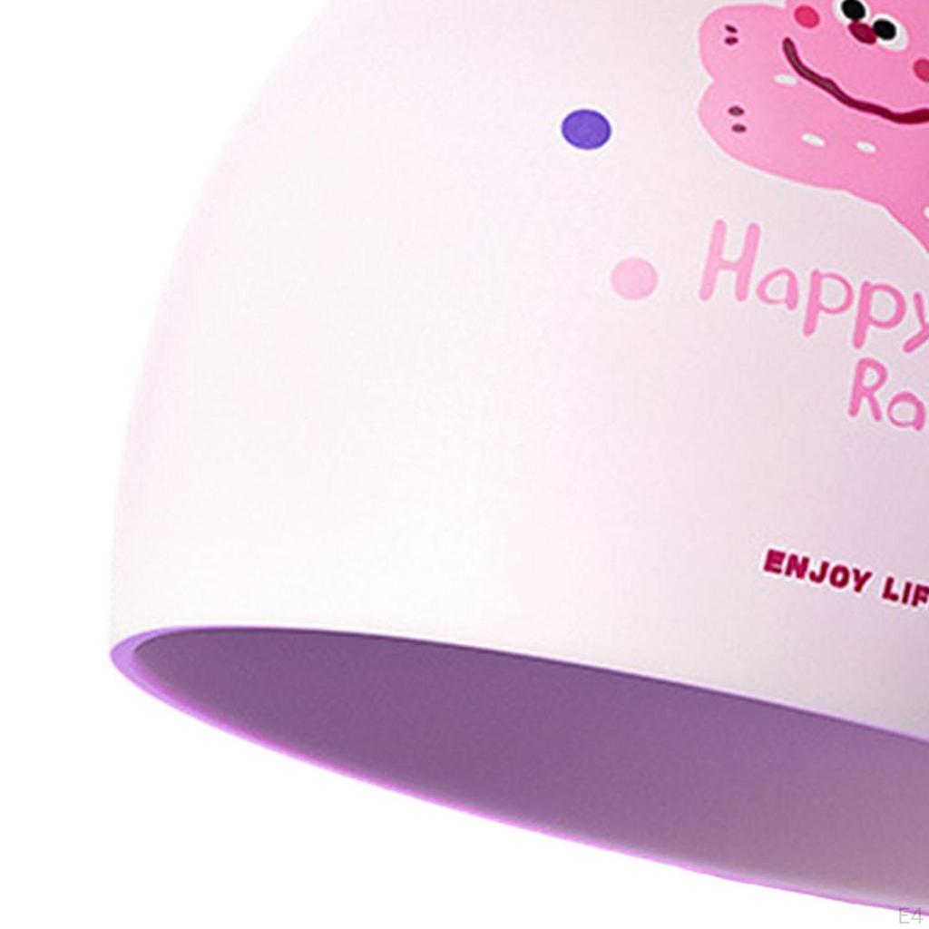 Cartoon Swimming Cap for Girls, Boys, Teenagers, Cap, Shower Diving, Beach, Surfing