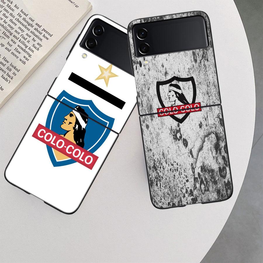 Club Social Y Deportivo Colo Phone Case For Samsung Z Flip 7 6 5G Galaxy Z Flip 5 4 3 Black Hard Cell Cover Luxury PC Shell Coq