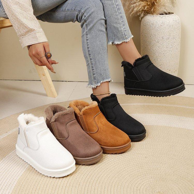 New Women's Shoes Fashion Snow Boots Large Size Comfortable and Wear-resistant Manufacturers Large Size Warm Shoes