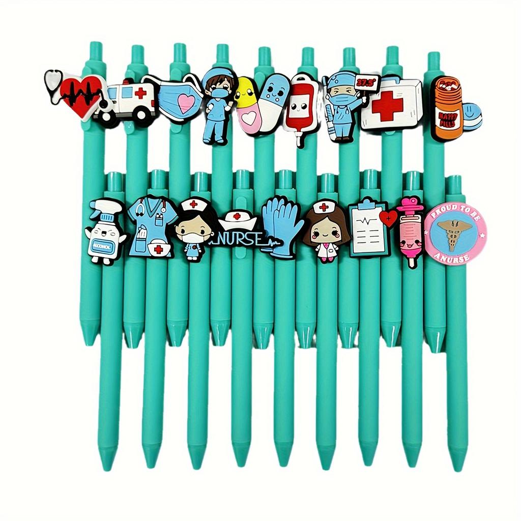 [Gelschreiber für Krankenschwestern und Ärzte] 6/12/18er-Pack mit schwarzen 0,5-mm-Minen, Gelschreiber für medizinisches Fachpersonal | Stifte für medizinische Aufzeichnungen, Tag der Pflege