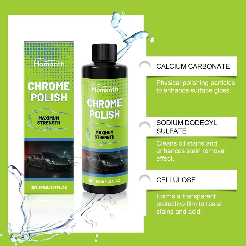 Super Strong Rust Removal Spray and Car Polishing Protector Two-Piece Set, Does Not Damage Metal Surface,30ml+100ml