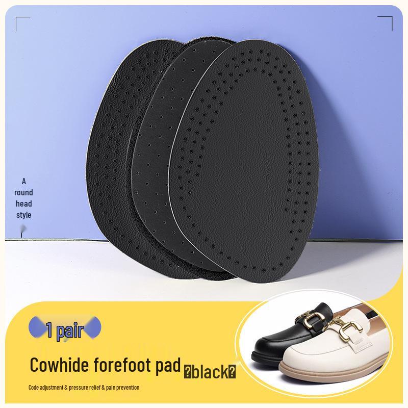 Women's Cowhide Anti-Slip Forefoot Pad with Breathable, Sweat-Absorbent Latex - Reduces Pain and Wear, Fits Large To Small Shoe Sizes