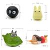 My Neighbor Totoro Cartoon Resin Figurine With Green Leaf And Blue Cat Bus For Home Decor Gift