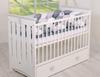 Braided cot bumper XXL - white-gray-anthracite