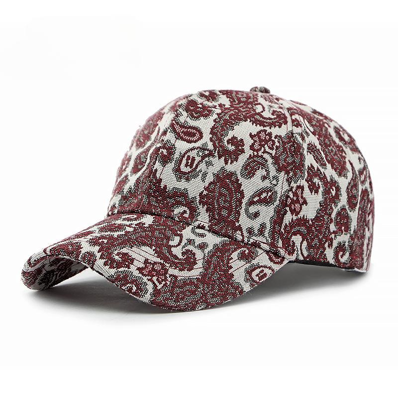 Fashional Men's Hardtop Baseball Hat Unisex Bohemian Plaisey Boho Totem Graffiti Streetwear Visors Sun Protection Hat For Women