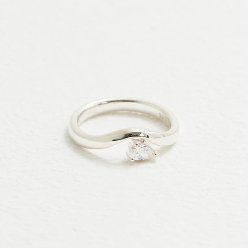 eveningbell [silver925] Flow dia ring