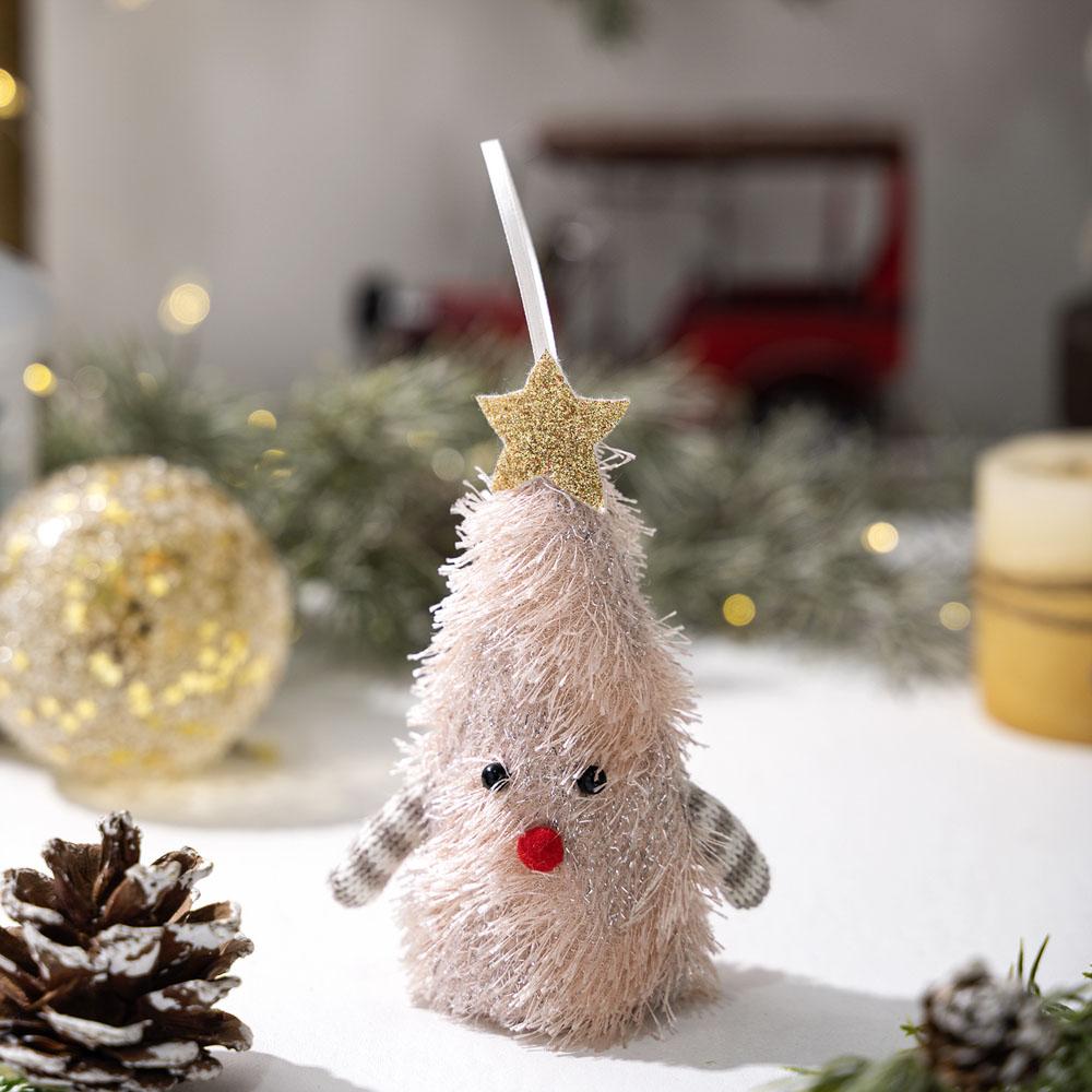 1pcs Christmas Gnomes Ornaments Handmade Plush Tomte Gnome Ornaments Tree Hanging Gnomes with Light for Christmas Decor