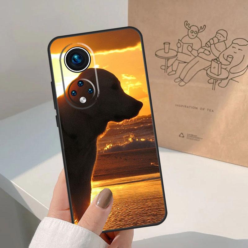 Black labrador retriever Animal Dog For Honor Magic 8 5 6 7 Pro Case For Honor 400 200 Lite 50 70 90 X8c X8b X9a X9b X9c X9d Win