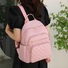 Large Capacity Fashion Solid Color Double Shoulder Bag Female Travel Leisure Backpack Student School Bag