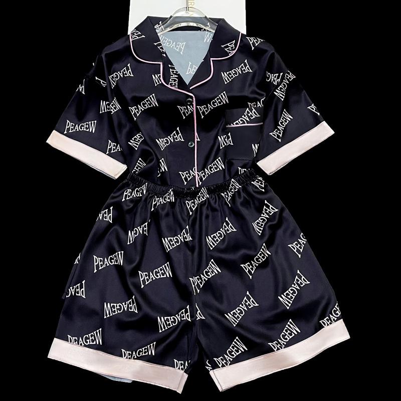 Premium Summer Small Fresh Short-Sleeved Shorts Sweet And Cute Loungewear Student Dormitory Suit Can Be Worn Outside