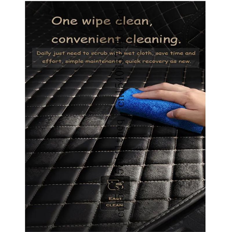 1pc Car PU Leather Trunk Mat Rear Liner Cargo For Toyota Avalon XX50 2018-Present Waterproof Carpet Tray Protector Accessoryy