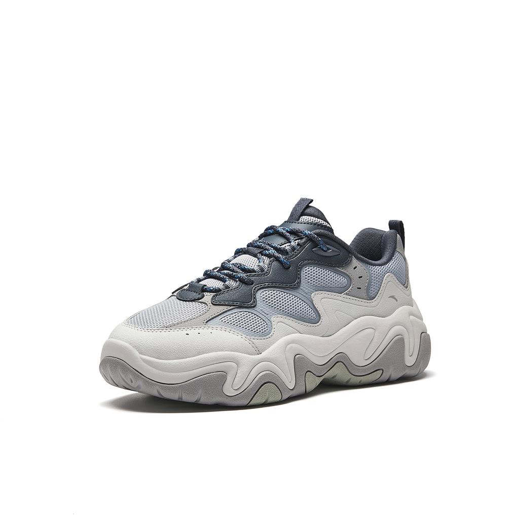 ANTA Casual Shoes Men's Low top Mist Gray/Cumulus Gray/Crystal Gray/Concrete Gray 6 112618853-6