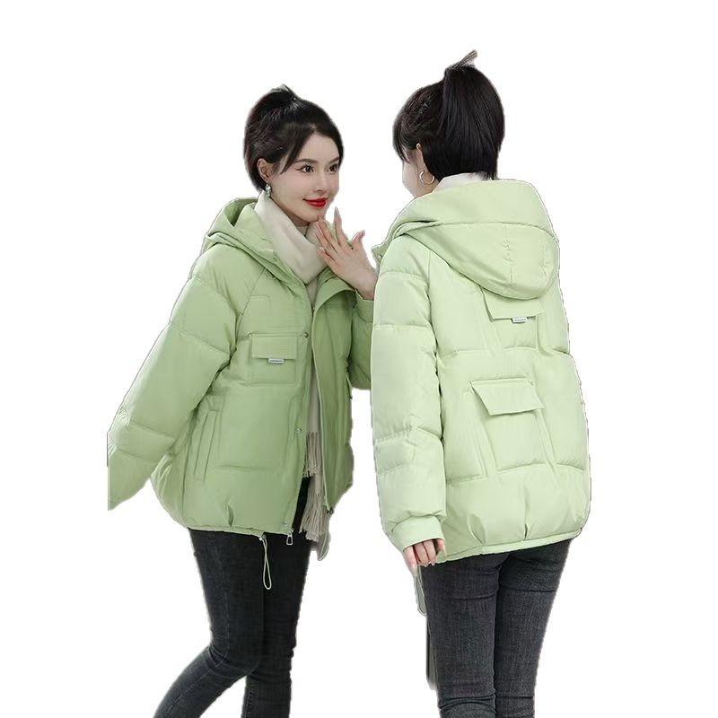 Bread Clothes Women's Short Autumn and Winter New Hooded Loose Thickened Warm Girlfriend Casual Jacket Cotton-padded Clothes