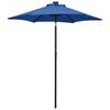 Azur Blue LED Illuminated Sun Umbrella 200 X 211 Cm Aluminum Frame
