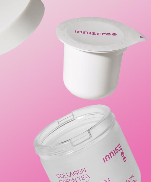 Innisfree Collagen Green Tea Ceramide Firming Barrier Cream Refill 50mL FREE