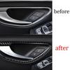Interior Door Handle Cover Trim 4PCS For Mercedes-Benz GLC 2016-21 Carbon Fiber