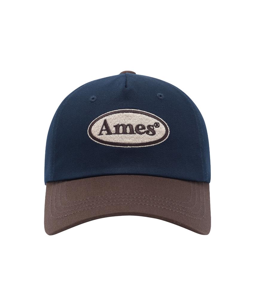 AMES-WORLDWIDE Symbol Logo Twotone Ball Cap Navy