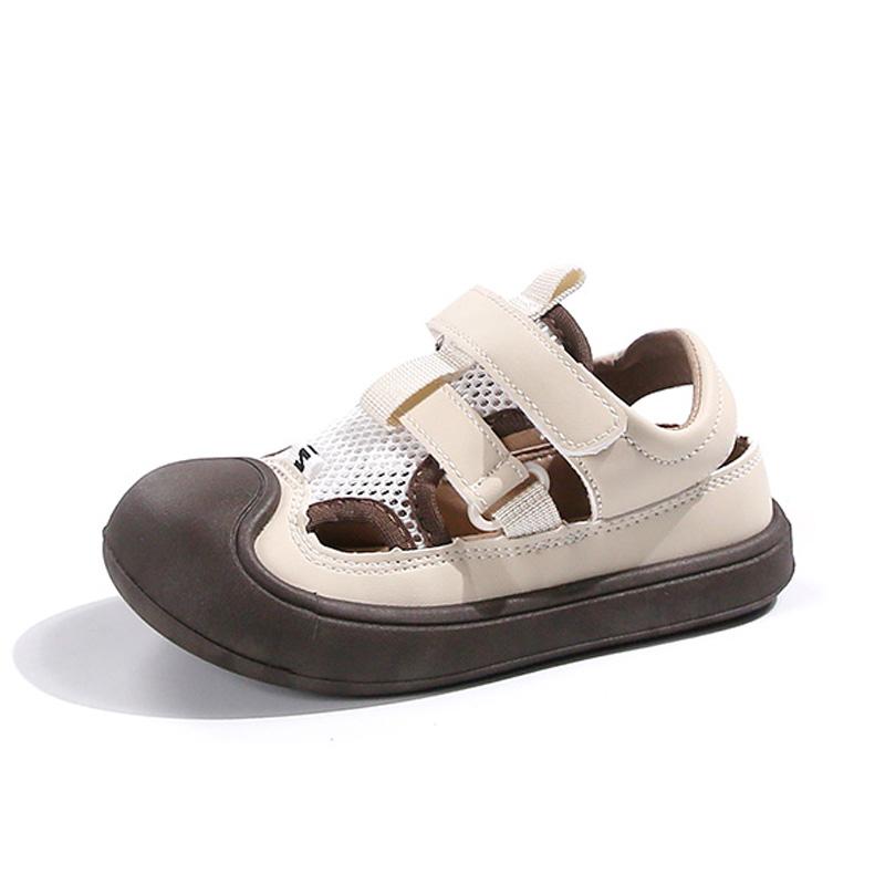

Летняя детская спортивная обувь на липучке с полой рамкой, уличные сандалии, детская обувь, пляжная обувь, обувь для доски 36 бежевый
