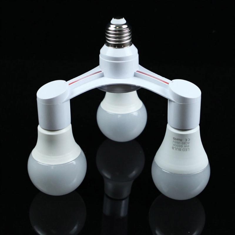 2/3/4/5/6/7 In 1 Light Bulb Socket Splitter, E26/E27 Light Socket Adapter Conventer, Standard Base LED Bulb Converter