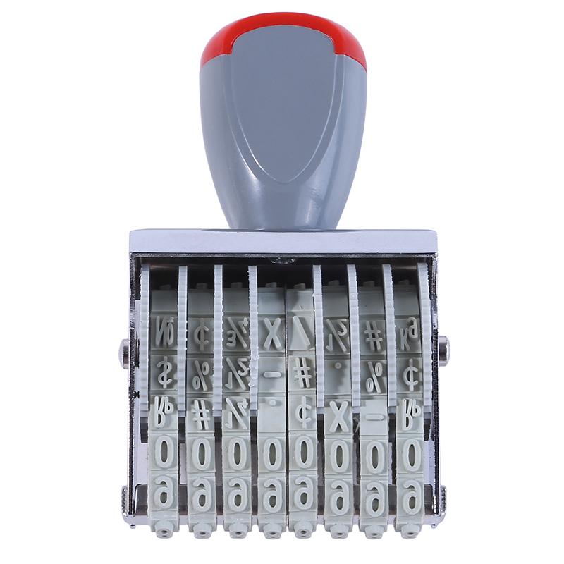 Vintage DIY Wheels Rollers 8 Digits Numbering Stamp Trolley Date Scrapbooking Rolling Words Date Stamps Home Decor