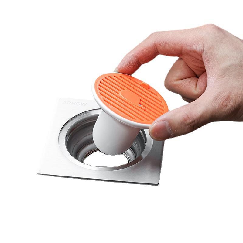 Kitchen and Bathroom Drain Seal with Magnetic Whale-Shaped Floor Drain