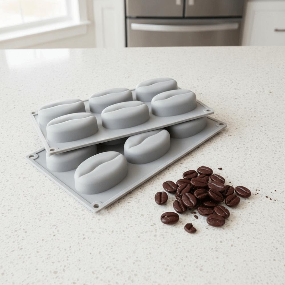 Silicone Coffee Bean French Dessert Mold Easy To Release Baking Mold Pudding Mold Dessert Shop