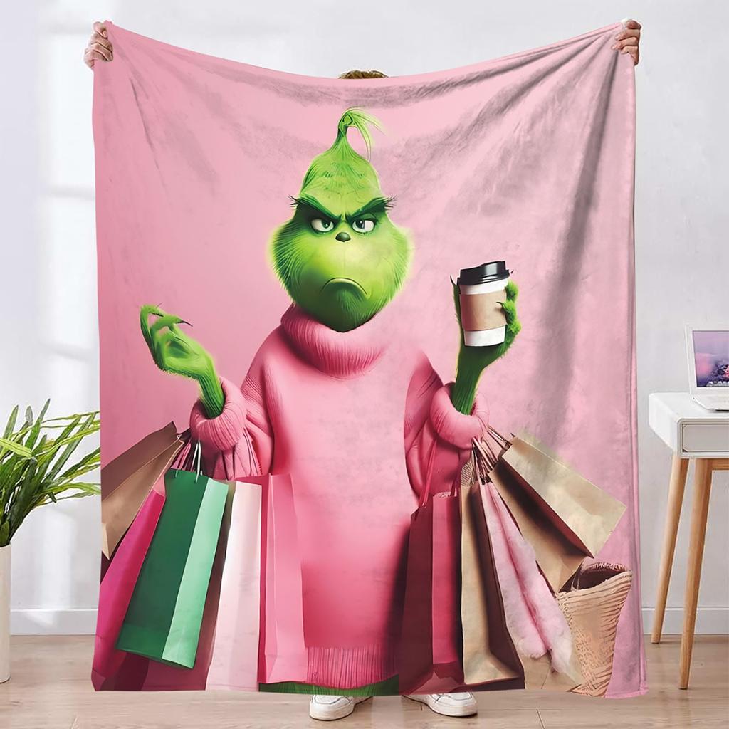 Christmas Blanket Cover Soft And Comfortable Plush Wool Flannel Blanket