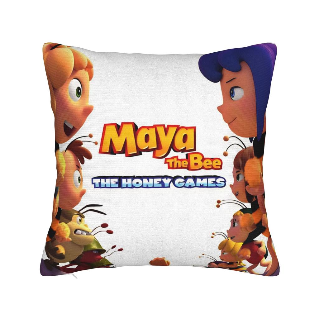 Maya de Bij Met Bloemen Cartoon Kussensloop Merchandise Zacht Kussenhoes Cadeau Sierkussenhoes Huis Multi Maat
