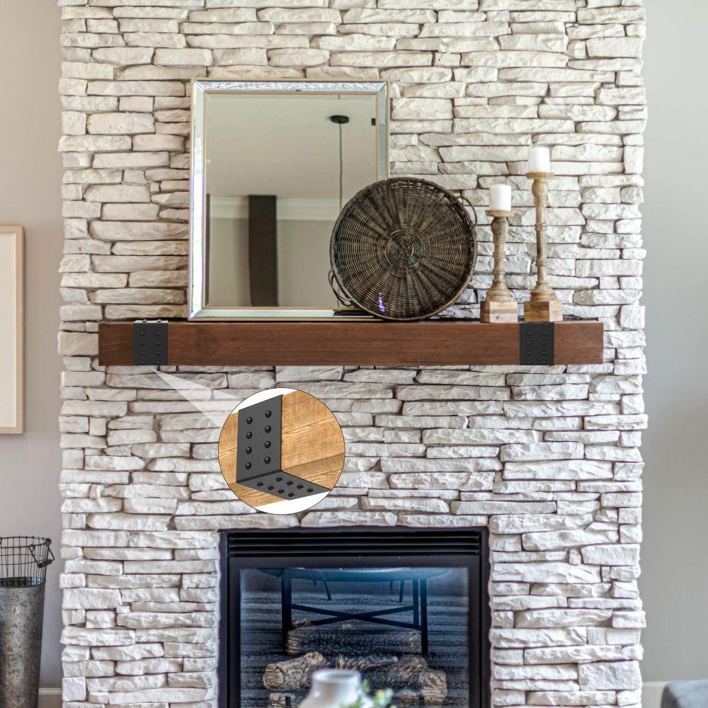 1,5 m Faux Wood Beam Strap 100 Tumstockar Flexibel Lucktäckande Rem Självhäftande Metallutseende Fönsterluckor Tillbehör Stugfönsterluckor