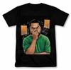 T-shirt Grafica Divertente Cartone Animato Cubetto di Ghiaccio Stile Vintage T-shirt Rapper