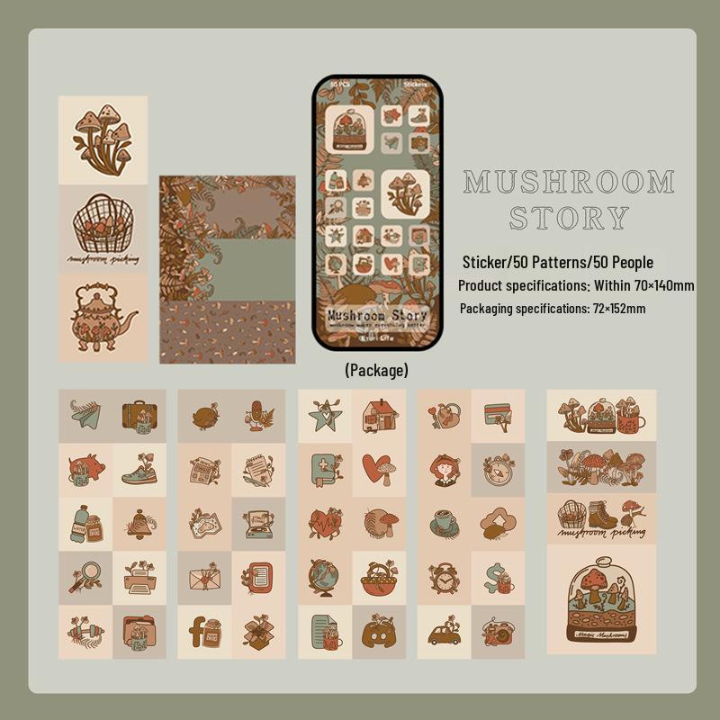 Yi Niao Красивая история Ретро Запечатывающие наклейки, Набор вырезанных наклеек для декора DIY-журнала