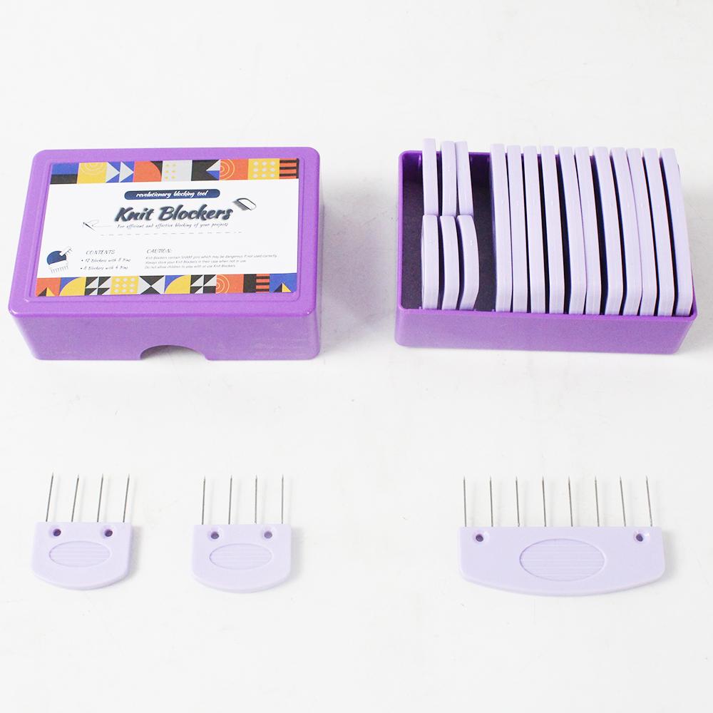 20PCS Premium Stainless Steel Knitting Blockers Set 2 Sizes Blocking Combs & Pins Professional Knitting & Crochet Blocking Tools