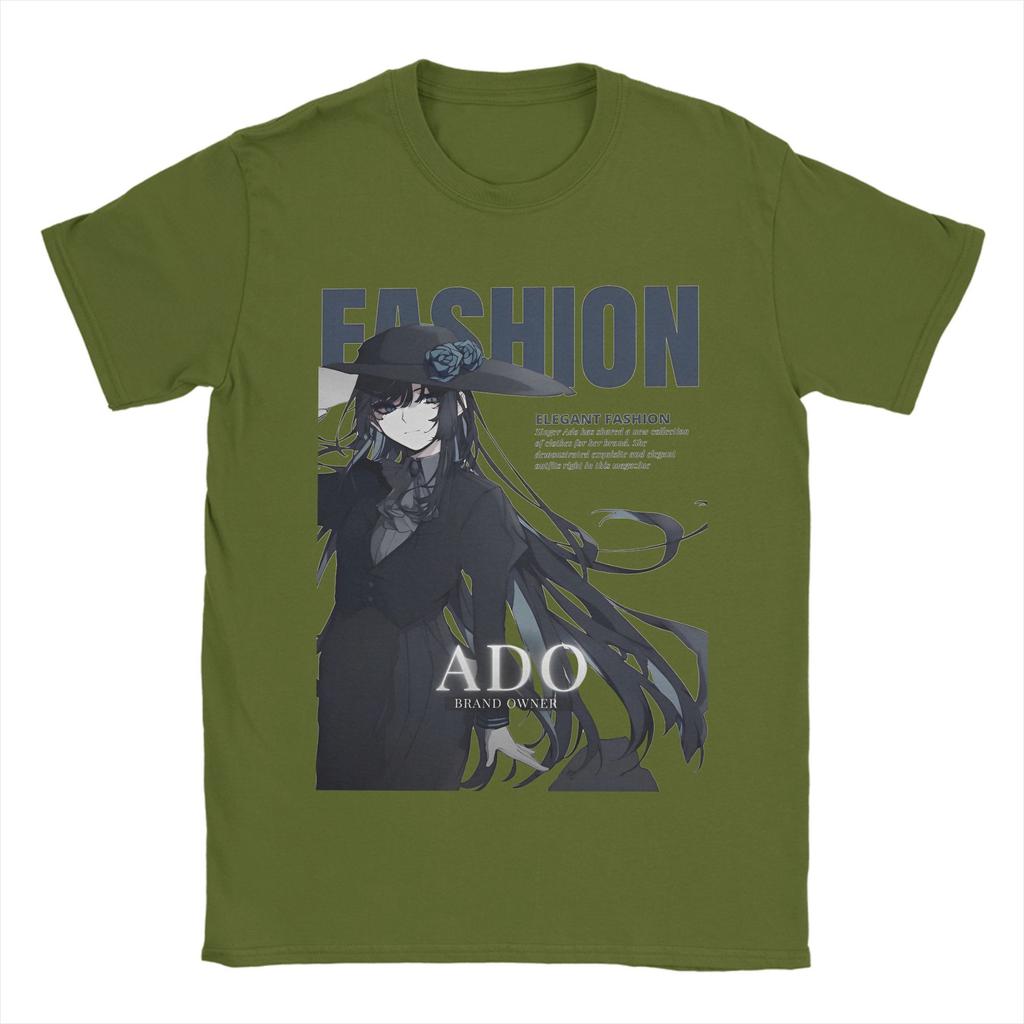 Men T-Shirts Ado Wish Tour Vintage 100% Cotton Tee Shirt Short Sleeve Japan Singer T Shirt O Neck Tops New Arrival