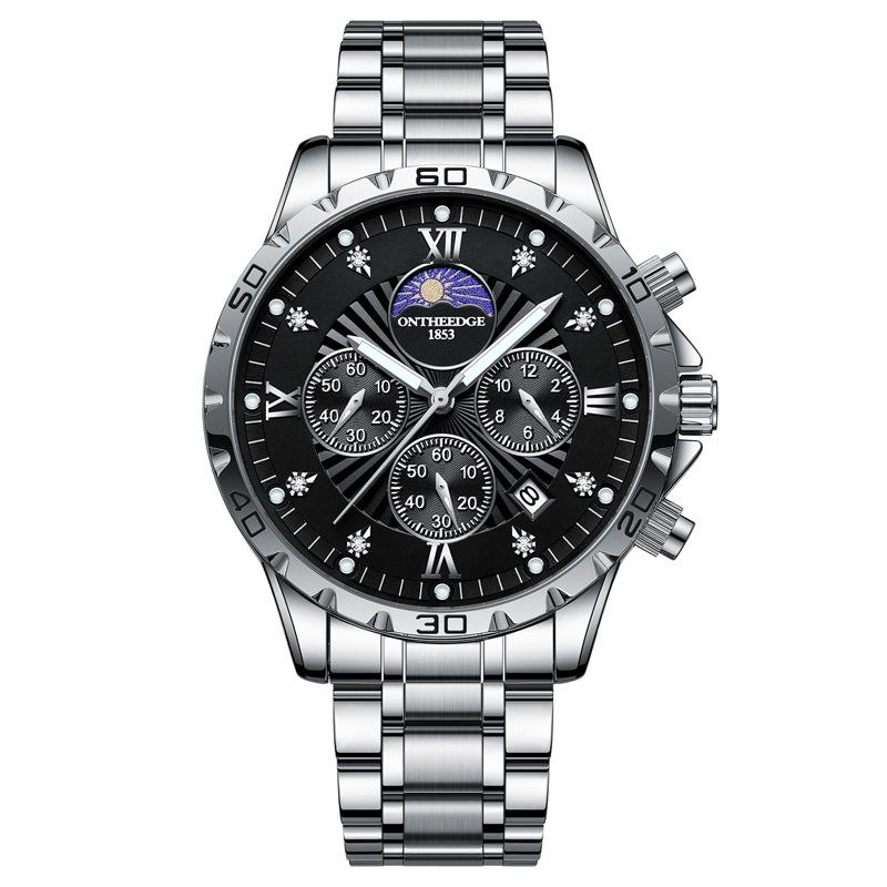 Hong Kong Fashion Swiss Men's Luminous Waterproof Steel Band Watch