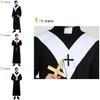 Stylish Polyester Men's Priest Costume For Halloween Parties And Stage Performances In 2023