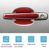 8Pcs Red Car Door Handle Bowl Anti Scratch Sticker Protector Cover Waterproof