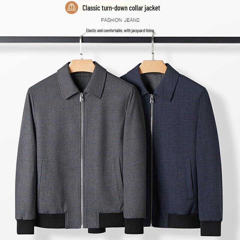 Septwolves Men's Plaid Business Casual Jacket