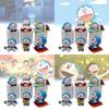 Adorable Doraemon Figurine Cute Pvc Collectible 7cm Relaxing Desktop Decoration Model