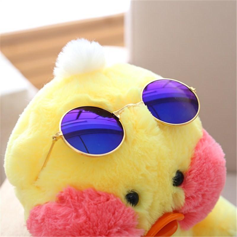 Plush Unique Littlecucu Toy Charming Yellow Duck Doll With Skateboard And Glasses