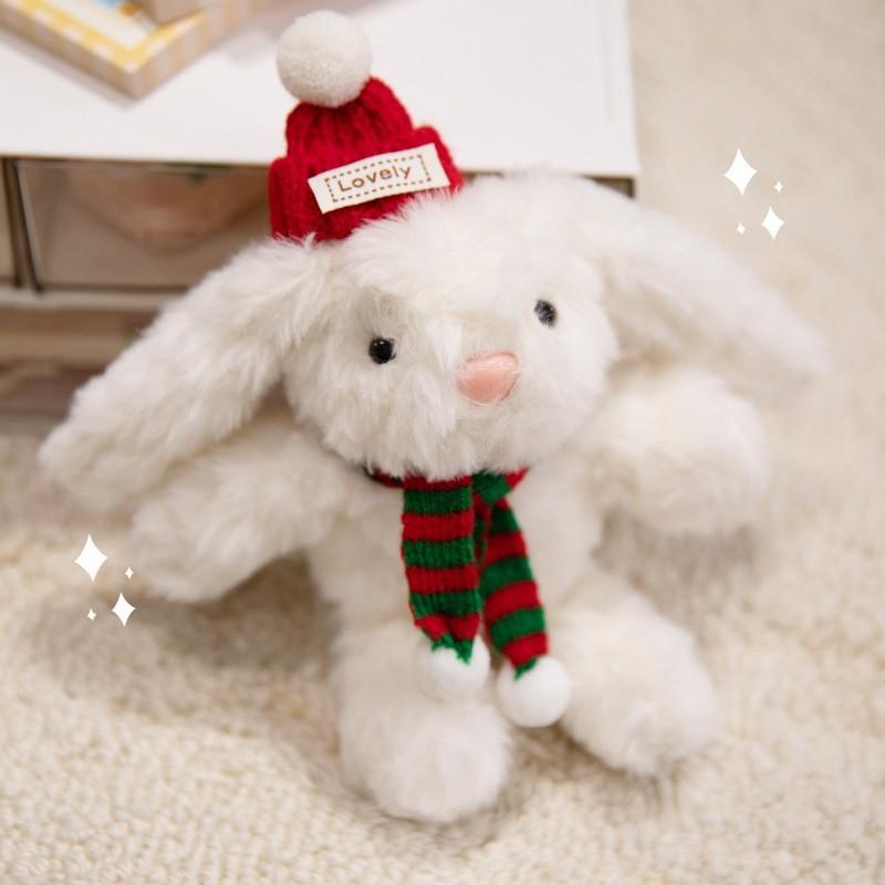 Toy Rabbit Plush Bag Pendant Cute Plush Backpack Ornament Christmas Keychain