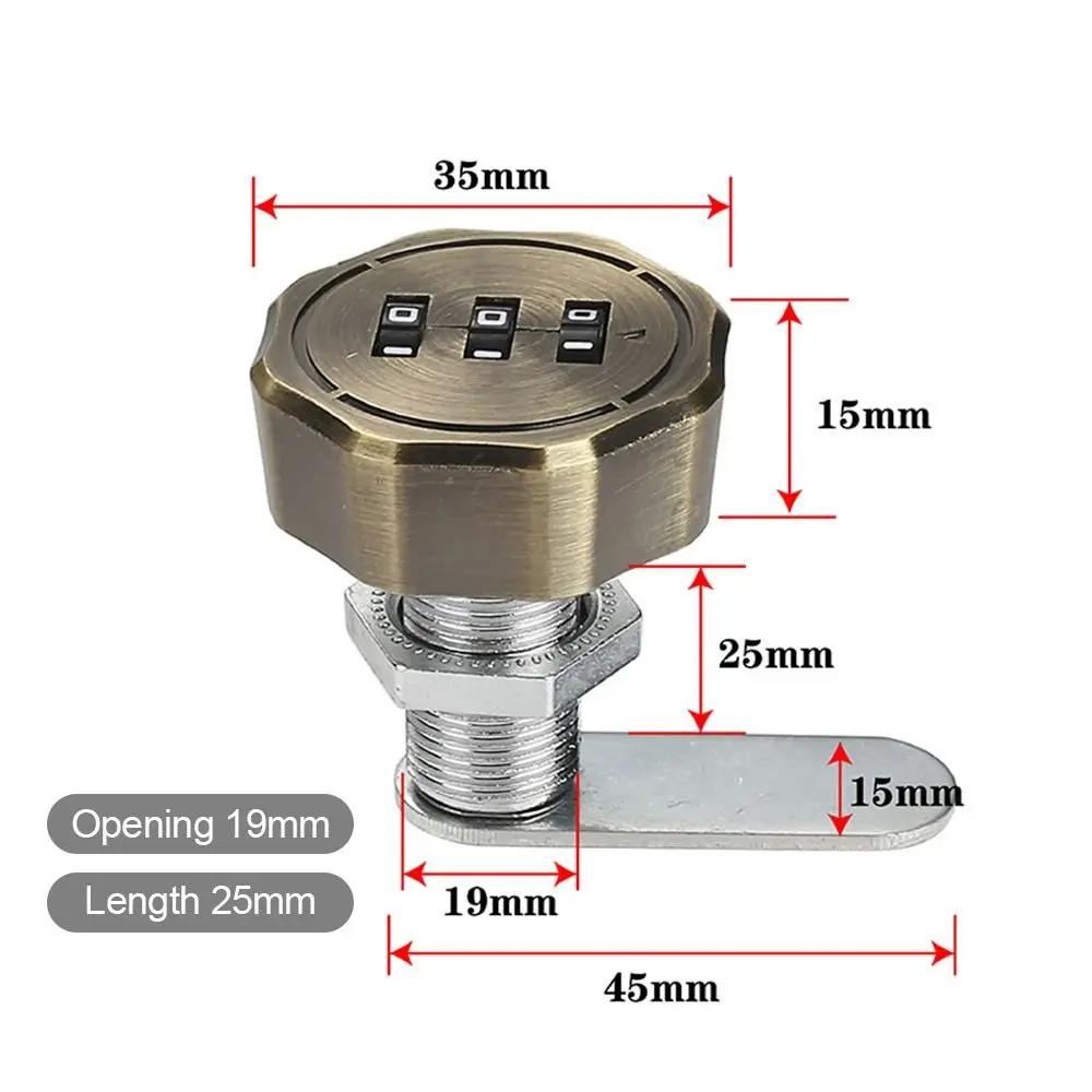 Password Locker Cabinet Mailbox Password Locker 3 Digital Code Combination Lock Cupboard Drawer