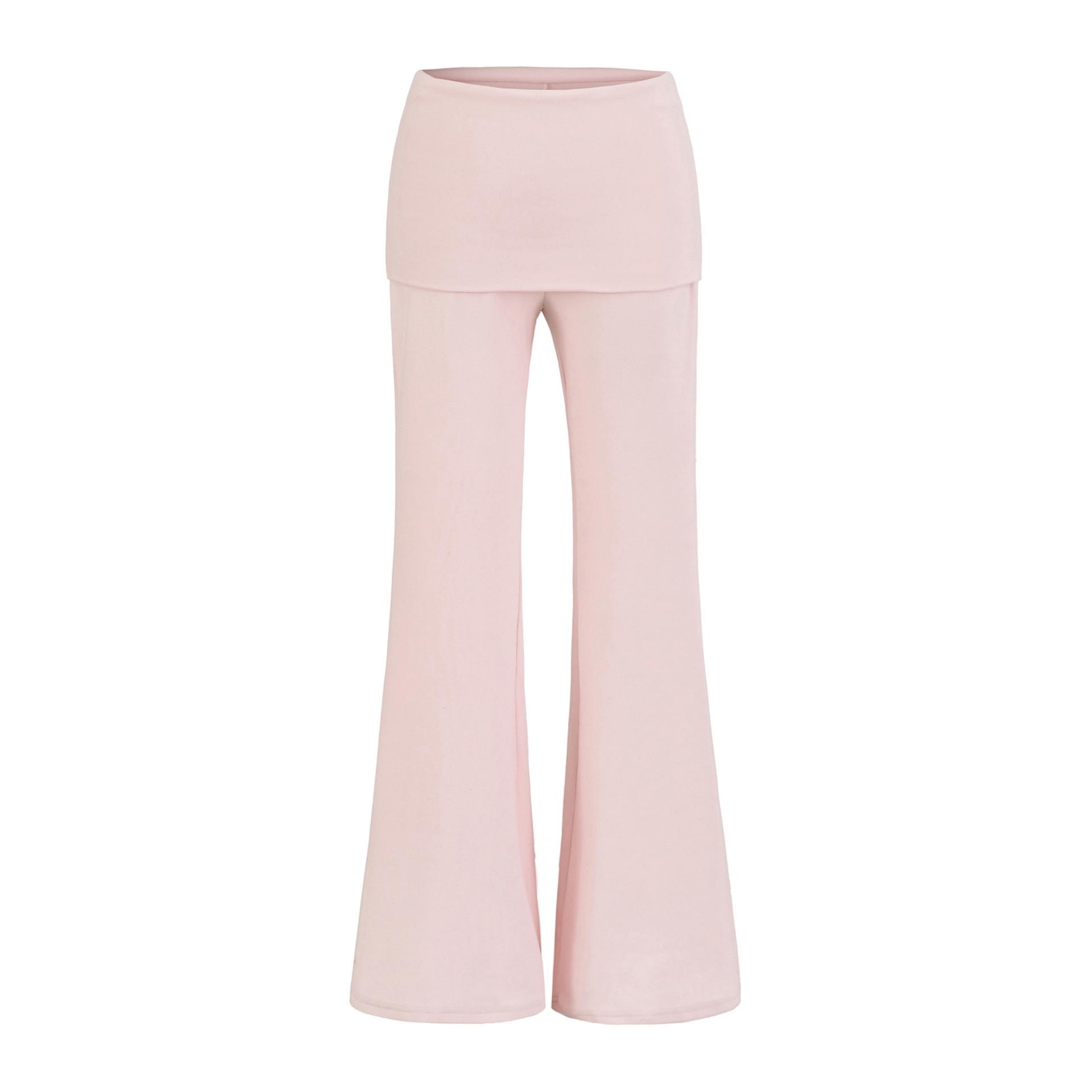 

Autumn/Winter Sexy Low-Rise Cuffed Flare Wide-Leg Slimming Floor-Length Pants M
