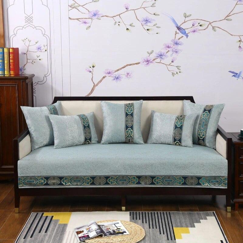 New Chinese Non-slip Sofa Cover Modern Simplicity 4 Season Universal Couch Cover Sofa Cushion Home Decoration Protection Cover