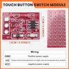 BHBL 100Pcs TTP223 Touch Key Switch Module Touching Button Capacitor Type Single Channel Self Locking Touch Switch Sensor